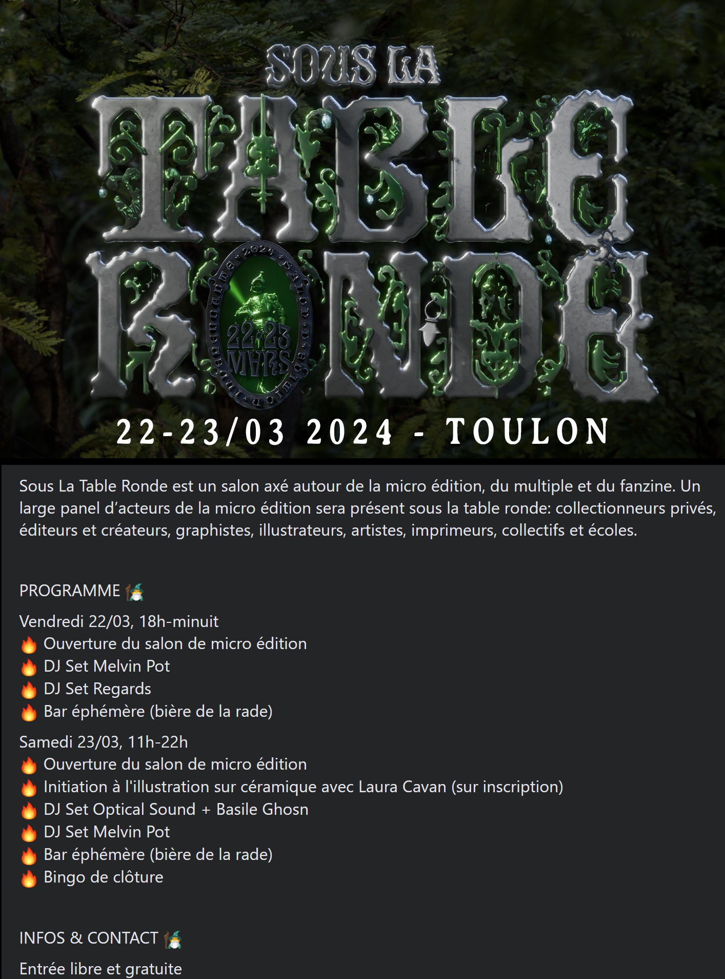 Sous La Table Ronde, Toulon
